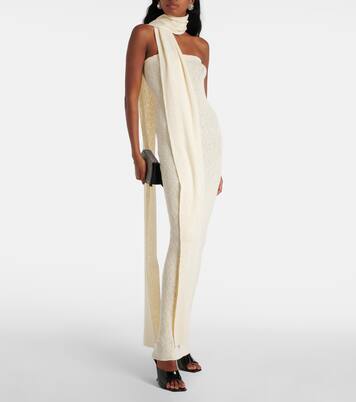 Robe longue en lin et coton | Magda Butrym