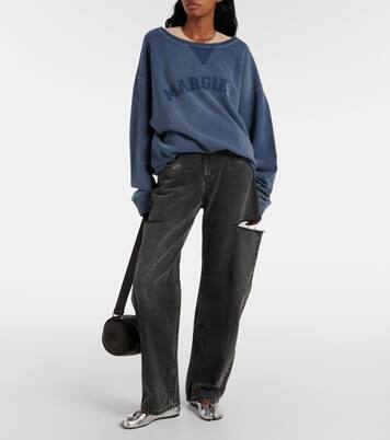 Cutout high-rise tapered jeans | Maison Margiela