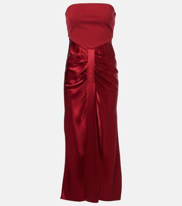 Robe longue Wayfaring en satin | Staud
