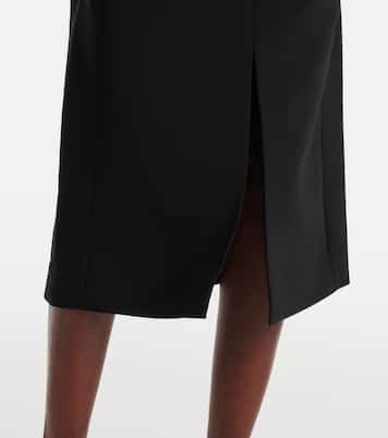 Besticktes Off-Shoulder-Midikleid | Carolina Herrera