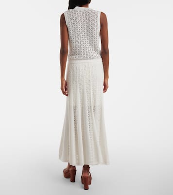 Tank top Wylie Crop in crochet di cotone | Zimmermann