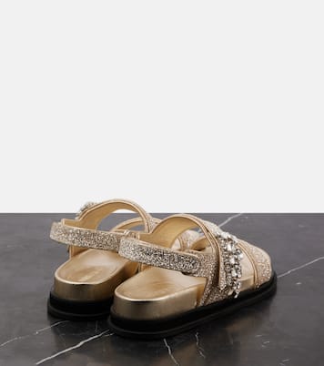 Verity embellished glitter sandals  | Jimmy Choo