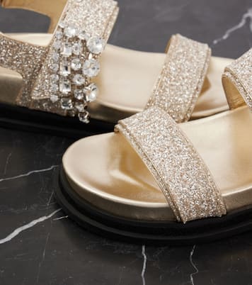 Verity embellished glitter sandals  | Jimmy Choo