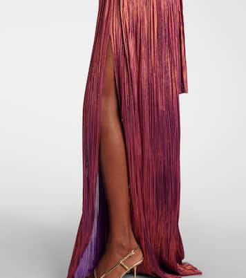 Off-Shoulder-Robe Sharon aus Seide | Maria Lucia Hohan