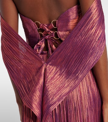 Off-Shoulder-Robe Sharon aus Seide | Maria Lucia Hohan