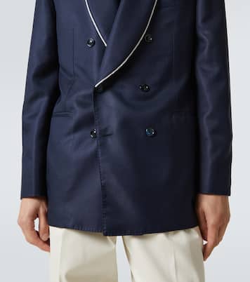 Chaqueta de esmoquin en seda | Brunello Cucinelli