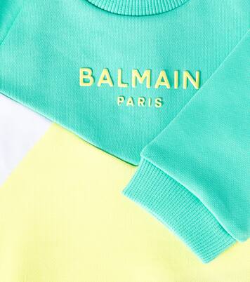 Baby cotton sweatshirt | Balmain Kids
