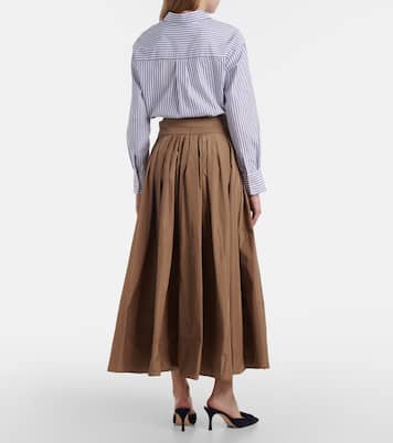 Falda larga plisada Gea de tafetán | 'S Max Mara