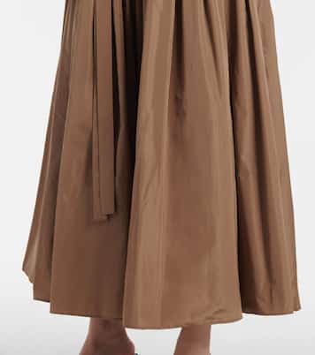 Falda larga plisada Gea de tafetán | 'S Max Mara