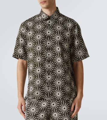Castro printed linen bowling shirt | Frescobol Carioca