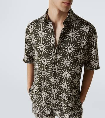 Castro printed linen bowling shirt | Frescobol Carioca