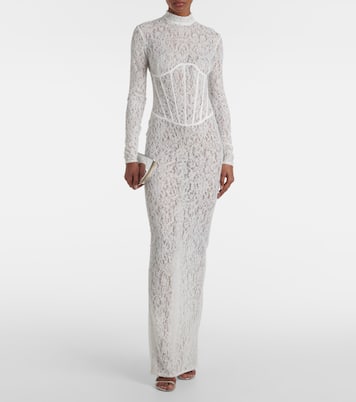 Abito lungo bustier Isadora in pizzo | The New Arrivals Ilkyaz Ozel