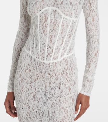 Abito lungo bustier Isadora in pizzo | The New Arrivals Ilkyaz Ozel