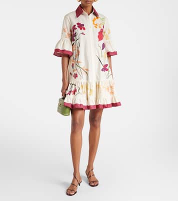 Robe chemise Choux en coton à fleurs | La DoubleJ