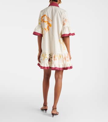 Robe chemise Choux en coton à fleurs | La DoubleJ