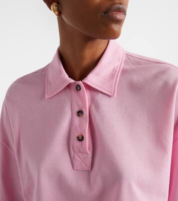 Cropped-Polohemd aus Baumwolle | Bottega Veneta