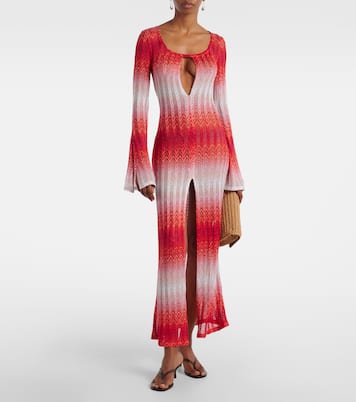 Maxikleid aus Häkelstrick | Missoni