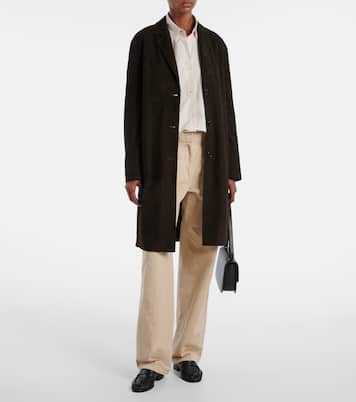 Mantel Babilonia aus Veloursleder | The Row