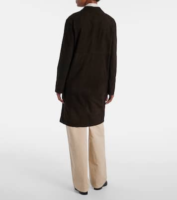 Mantel Babilonia aus Veloursleder | The Row