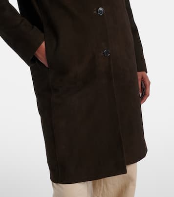 Mantel Babilonia aus Veloursleder | The Row