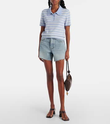 Shana striped cashmere polo sweater | Veronica Beard