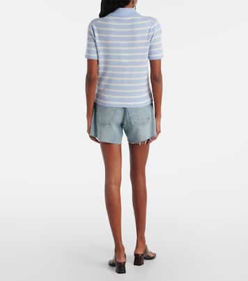 Shana striped cashmere polo sweater | Veronica Beard