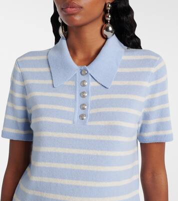 Shana striped cashmere polo sweater | Veronica Beard