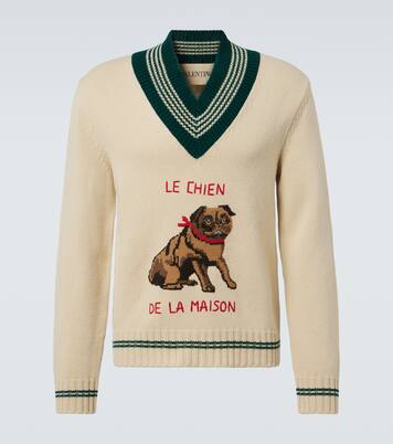 Jersey de lana en jacquard | Valentino