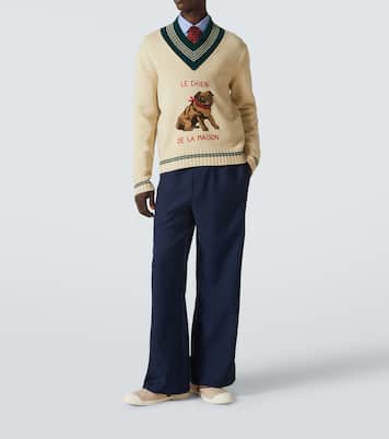 Jersey de lana en jacquard | Valentino