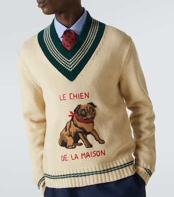 Jersey de lana en jacquard | Valentino