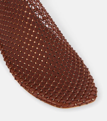 Bailarinas Minette de malla con cristales | Christopher Esber