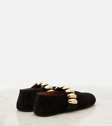 Verzierte Ballerinas aus Veloursleder | Alaïa
