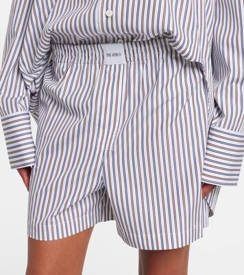 Striped cotton shorts | The Attico