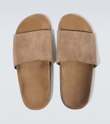 Hugh suede slides | The Row
