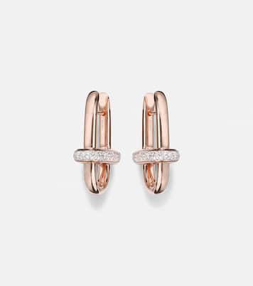 Boucles d’oreilles Iconica en or rose 18 ct et diamants | Pomellato