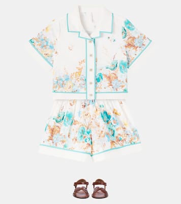 Camisa Scarborough de algodón floral | Zimmermann Kids