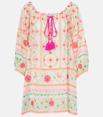 Vestido de playa de algodón estampado | Juliet Dunn