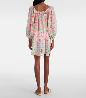 Vestido de playa de algodón estampado | Juliet Dunn