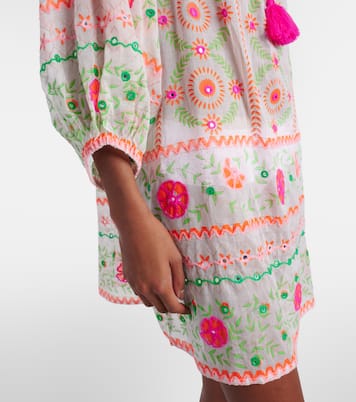 Vestido de playa de algodón estampado | Juliet Dunn