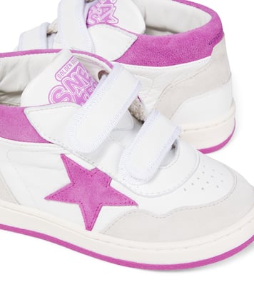 June suede and leather high-top sneakers | Golden Goose Kids