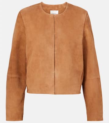 Cropped suede jacket | Vince