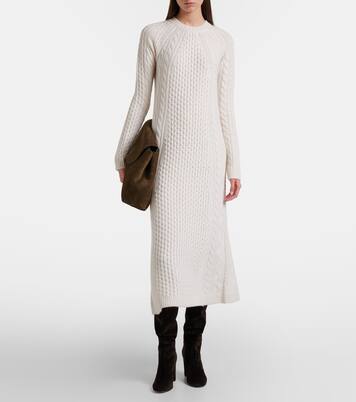 Nyla cable-knit cashmere maxi dress | Lisa Yang