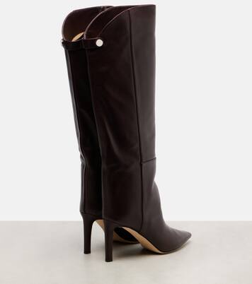 Alizze 85 leather knee-high boots | Jimmy Choo