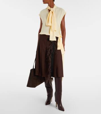 Alizze 85 leather knee-high boots | Jimmy Choo