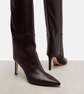 Alizze 85 leather knee-high boots | Jimmy Choo