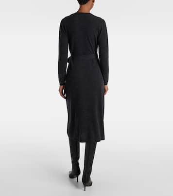 Wickelkleid aus Wolle und Kaschmir | Jardin des Orangers