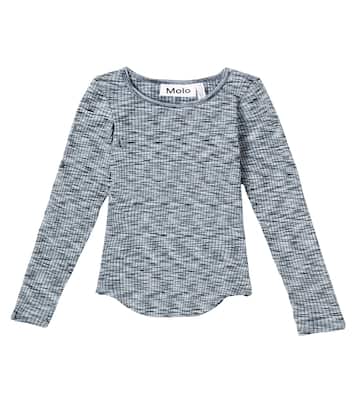 Rochelle space-dyed cotton-blend top | Molo