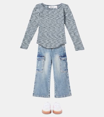 Rochelle space-dyed cotton-blend top | Molo