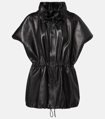 Peplum leather jacket | Magda Butrym