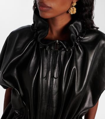 Peplum leather jacket | Magda Butrym